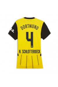 Fotbalové Dres Borussia Dortmund Nico Schlotterbeck #4 Dámské Domácí Oblečení 2024-25 Krátký Rukáv